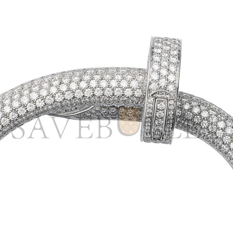 CARTIER JUSTE UN CLOU BRACELET EXTRA-LARGE MODEL PAVED REF. HP601192